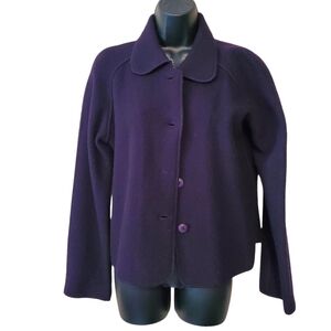 Vintage ladies WILLI SMITH purple wool jacket medium